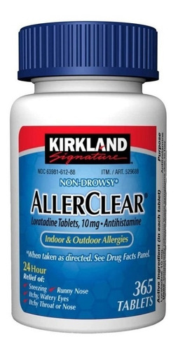 Kirkland Allerclear Alivio Alergia 365 Tablets