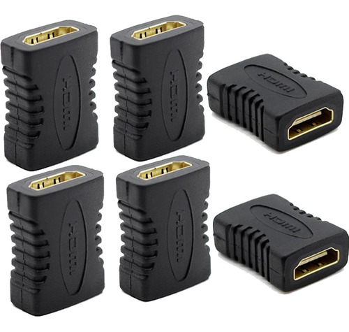 6pzs Adaptador Cople Hdmi A Hembra Conexión Recta F2f Hd