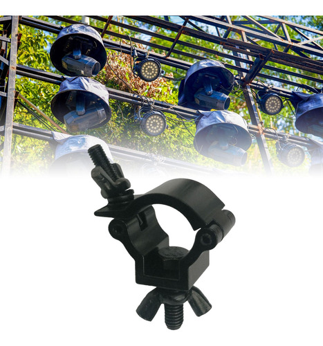 3 Abrazadera De Luz De Dj De Aluminio, Negro Para 24 A 26 Mm
