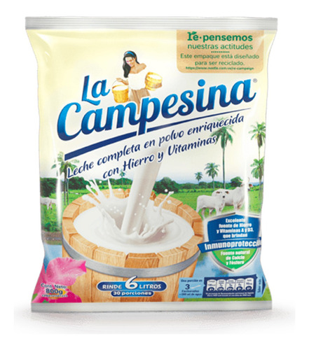 Leche En Polvo Completa La Campesina 800gr