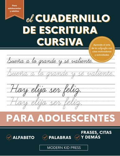 Libro: El Cuadernillo De Escritura Cursiva Para Adolescen...