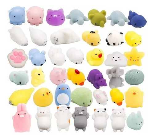 15 Squishy Mochi Animals Antiestres Aleatorios Souvenir 3cm 