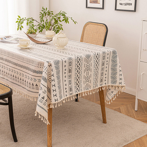 Mantel Bohemio Desechable Personalizado De Algodón Y Lino