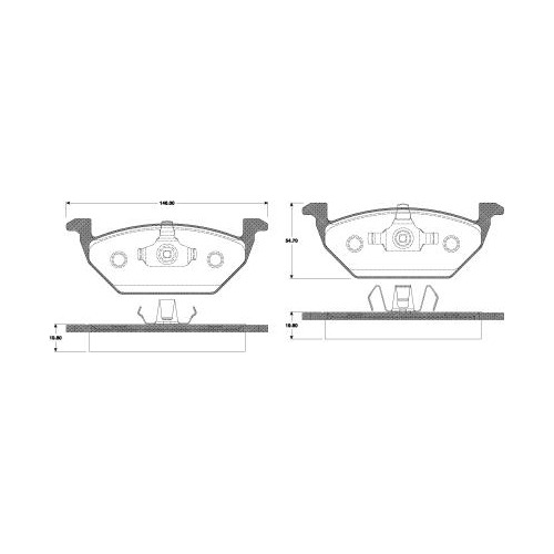 Balata Freno Disco P/ Volkswagen Beetle 98/05 2.0l L4