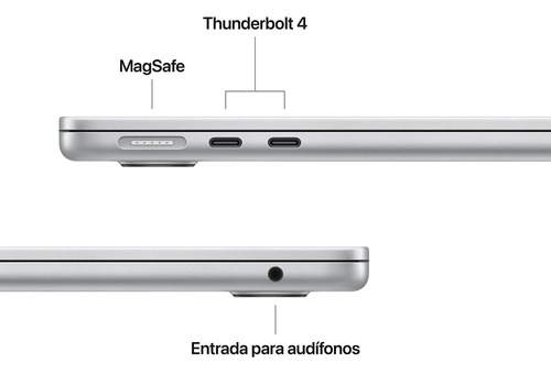 Macbook Air De 13 Chip M4 512 gb Ssd - Color Plata Color Plata