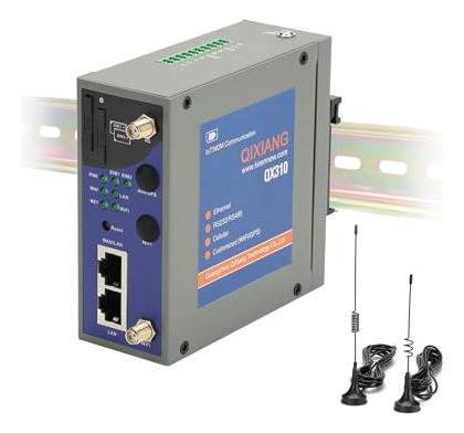 Router 4g Lte Industrial Qx310-nw2 Con Soporte Din Rail