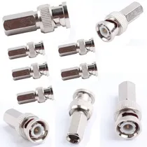 Comprar 100 Pc Bnc Macho Rosca Rg59 Conector Para Coaxial Coaxial Cc
