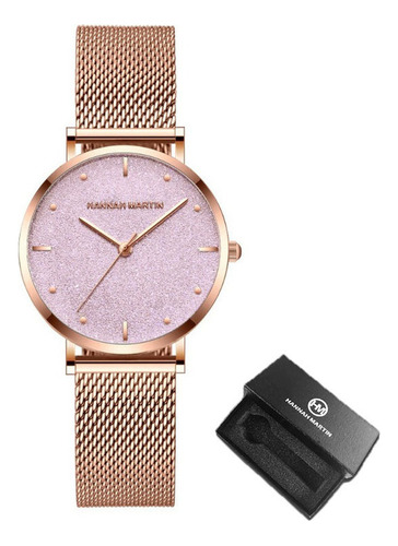 Reloj Elegante Con Cinturón De Malla Para Mujer De Hannah Ma