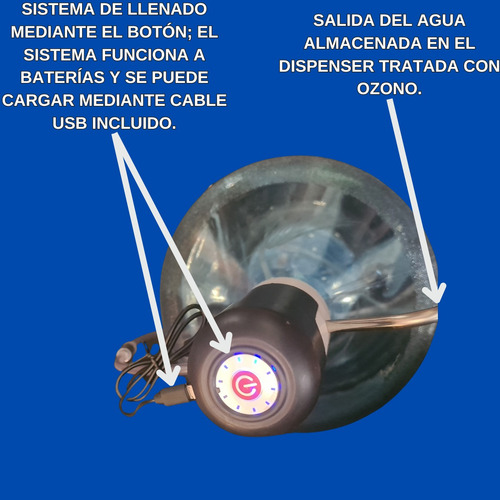 Sistema De Purificación De Agua Con Ozono, Llenado A Bateria