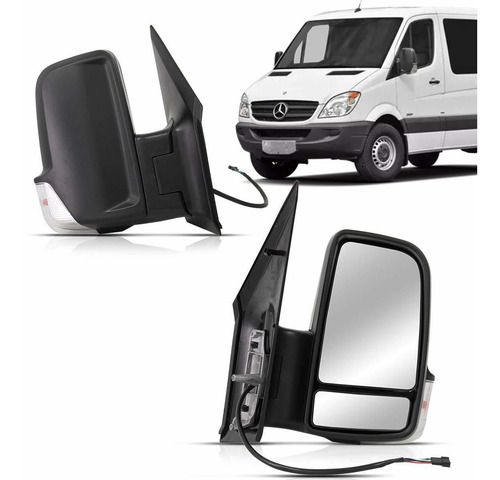 Par Retrovisor Sprinter 12 13 14 15 16 17 18 Elétrico Pisca