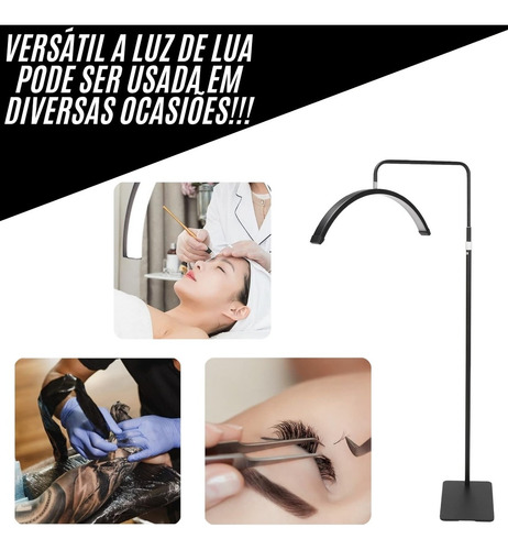 Kit Arco De Luz Led Lua + Kit De Sobrancelhas Profissional