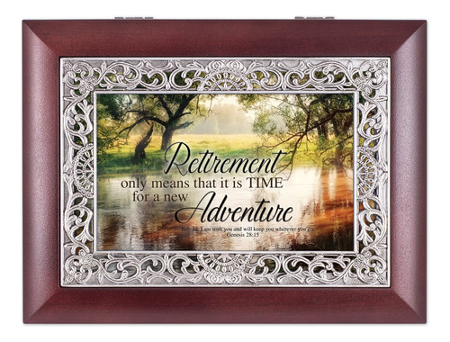 Nueva Aventura De Jubilacin Christian Ornate Rosewood Joyera