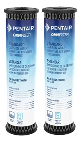 Pentair Omnifilter To1 Carbon Water Filter, 10-inch, Standar