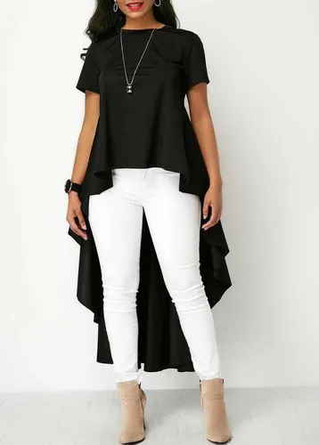 Blusa negra best sale cola de pato