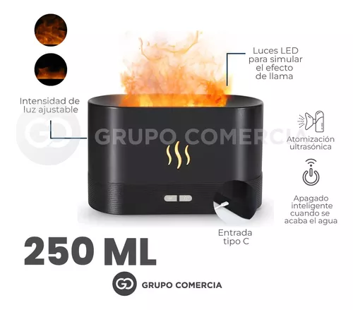 Humidificador sofisticado efecto chimenea