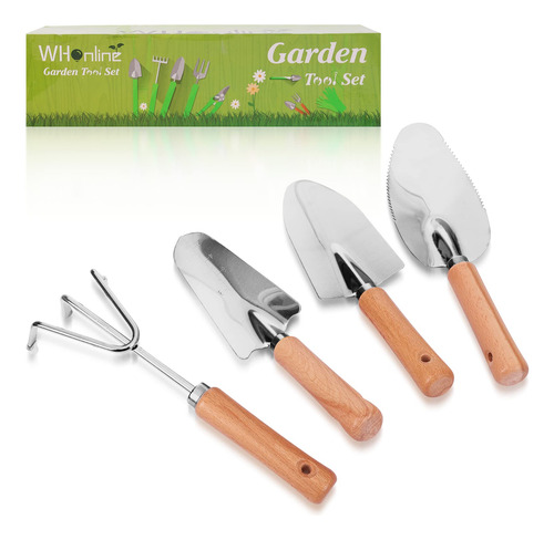 Kit De Herramientas De Jardín Paleta Y Tenedor De Mano Con P