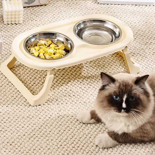 Cuenco De Agua Y Comida Para Gatos Cuenco Doble Para Gatos P