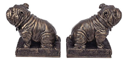 Sujetalibros Bulldog Mascota Soporte Para Libros En Sintetic