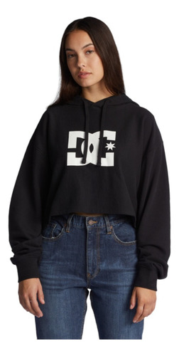 Sudadera Dc Shoes Mujer Dama Casual Cropped Hoddie Star