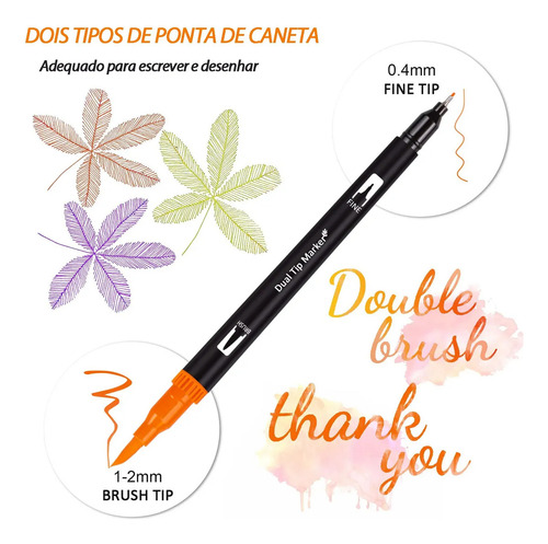 Bolígrafo De 48 Colores, Bolígrafo De Doble Punta, Bolígrafo