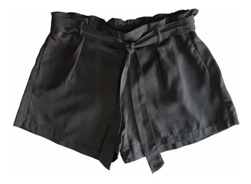 Short negro con lazo hotsell