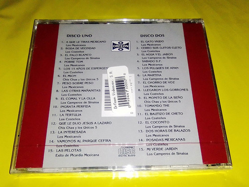 Canciones Cómicas Y De Picardía Mexicana 2 Cds Orfeon Nuevos