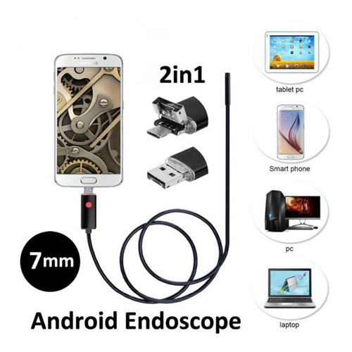 Endoscope Camera Smartphone Usb 7mm Android / Pc 2m