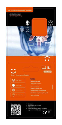 Imagen 11 de 11 de Lector De Huellas Digitales Usb De Seguridad, Iniciar Sesión