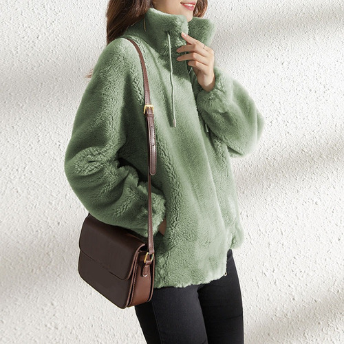 Chamarra Polar Grueso Chamarra Mujer Casual Abrigo Invierno