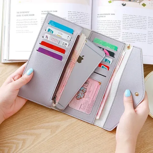 Billeteras de mujer porta celular sale