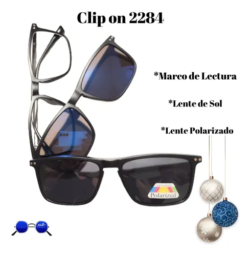 Anteojos con clip de sol clearance
