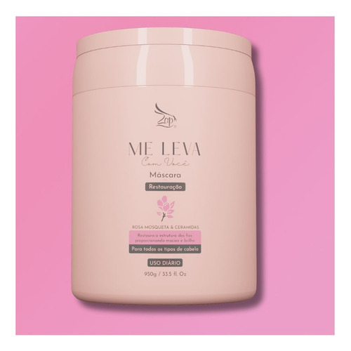Máscara Me Leva Com Você Rosa Mosqueta E Ceramidas