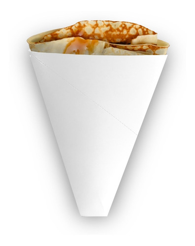 1,000 Conos Para Crepas Color Blanco