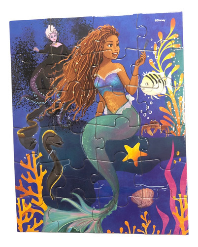 Imagen 4 de 8 de Rompecabezas Sirenita 2 Puzzles Tapimovil 24 Y 36 Piezas