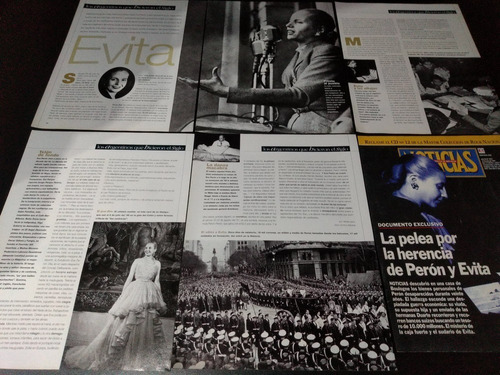 (am063) Eva Peron * Evita * Recortes Revistas Clippings