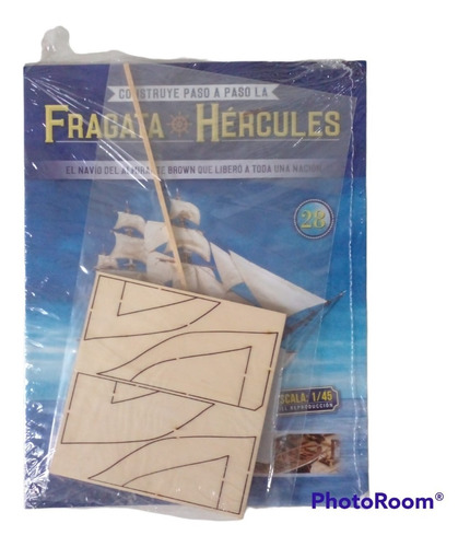 Fascículo + Pieza P/armar La Fragata Hércules N° 28. Nuevo