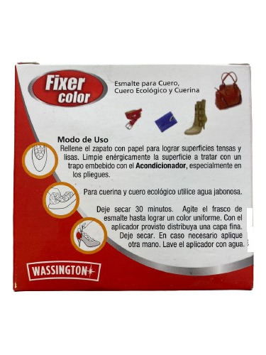 Tinta Coco Para Cuero, Cuerina Y Cuero Ecológico Fixer