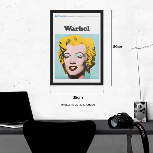 Cuadro Andy Warhol Marilyn Monroe Shot Sage Blue Pop 35x50cm