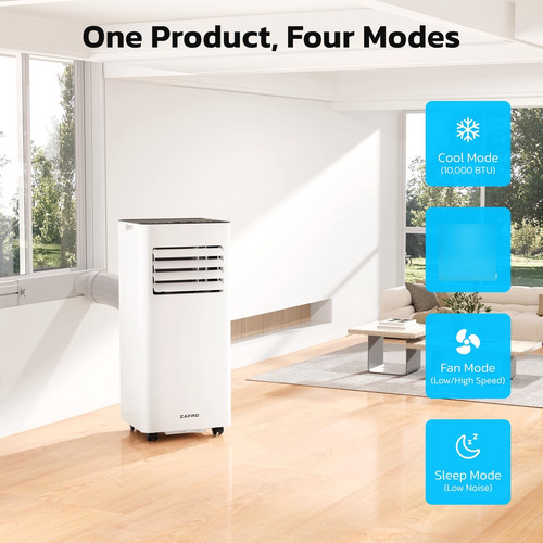 Aire Acondicionado Portátil 10000 Btu 4 Modos Control Remoto Color
