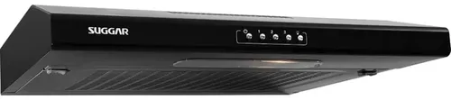 Depurador de Cozinha Suggar Slim com Manta de parede 60cm x 8.5cm x 48cm preto