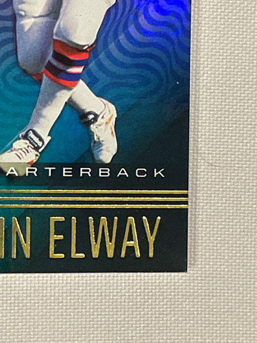 John Elway Game Used Jersey Card Panini Illusions 2020 Inser (Usado)