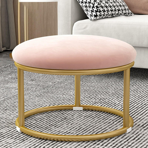 Reposapiés Pequeño Taburete Otomano Sofá Taburete De Rosa