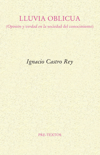 Libro Lluvia Oblicua - Castro Rey, Ignacio