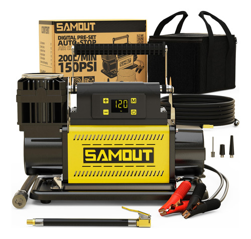 Samout Compresor De Aire Todoterreno Digital 7.06cfm 150psi