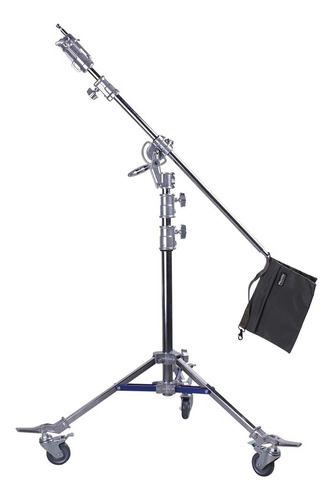 Imagen 1 de 10 de Columna Jirafa Ruedas Phottix Studio Pro Boom Stand W400