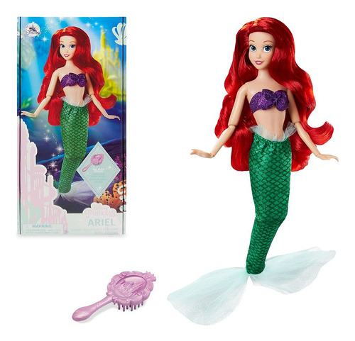 Muñeca Disney Princess Ariel Classic Official Store Para Niñ