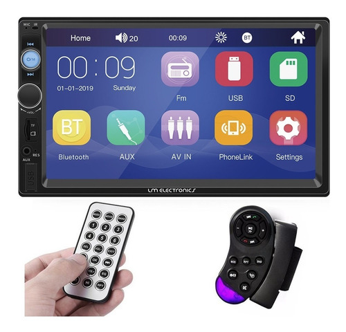 Imagem 2 de 9 de Central Multimídia Mp5 Gol G4 Usb Sd Espelhamento Android