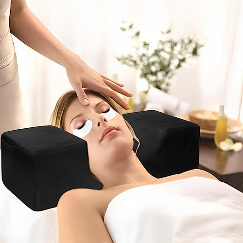 Almohada De Masaje Espuma En Forma U Profesional Negro