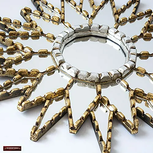 Espejo De Pared Gold Star De 15.7 De Perú, Decoración De Pa
