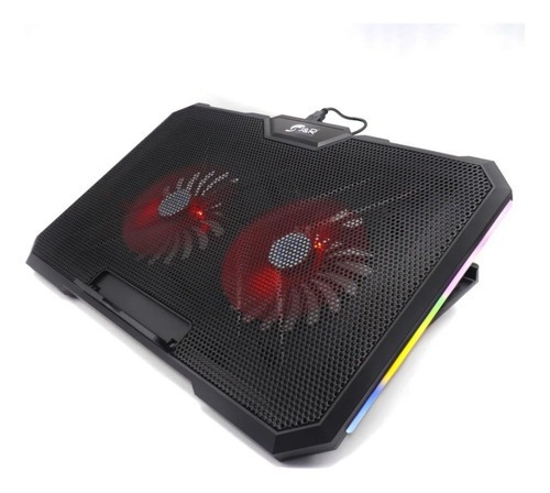 Base Gamer Refrigerante Rgb 2 Ventiladores 4 Niveles